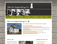 Tablet Screenshot of oldenewenglandsalvage.com